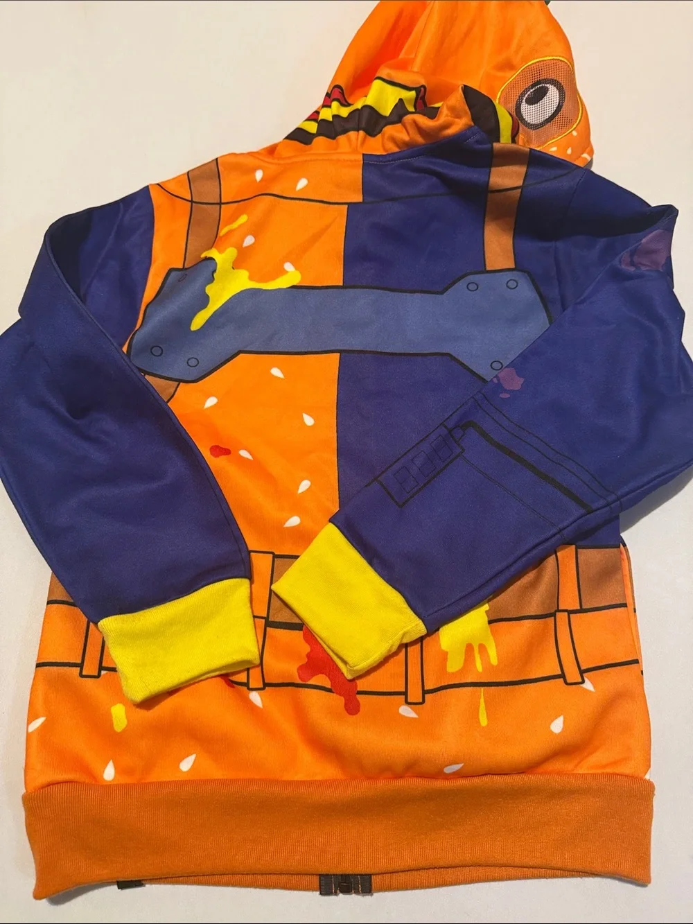 Kids Orange and Blue Costume Hoodie